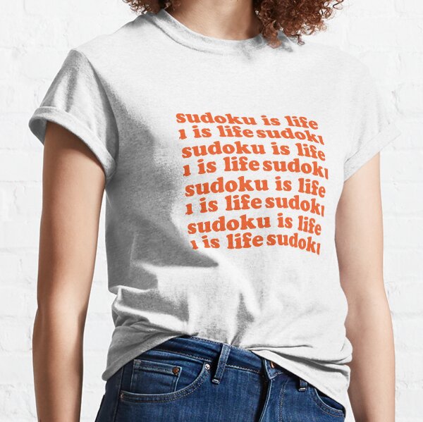 Item preview, Sudoku is Life | Burnt Orange Tiled Font 1 designed and sold by beanibooi.