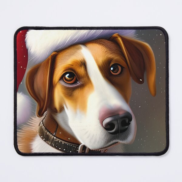 Item preview, Christmas Hamiltonstovare Wearing A Santa Hat designed and sold by ZenEverAI.