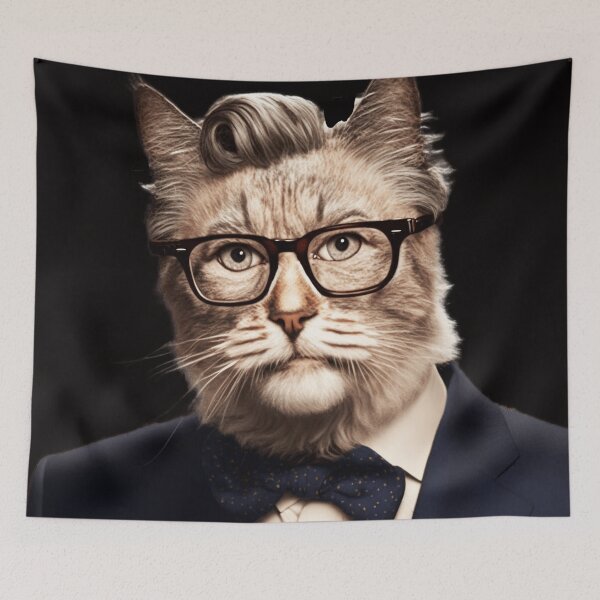 Item preview, NEWS CAT Midjourney AI Artwork designed and sold by davidjulie.