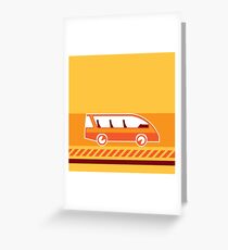 Orange Van Greeting Card