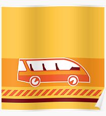 Orange Van Poster