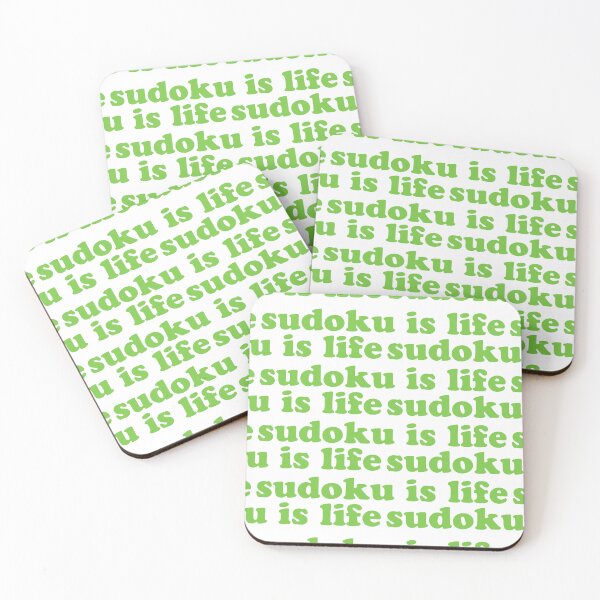 Item preview, Sudoku is Life | Green Tiled Font 1 designed and sold by beanibooi.