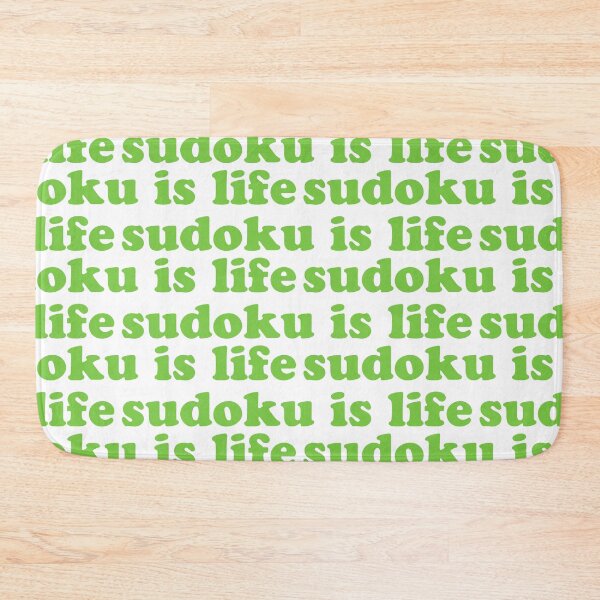 Item preview, Sudoku is Life | Green Tiled Font 1 designed and sold by beanibooi.