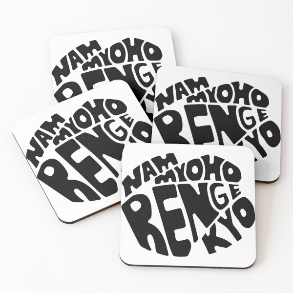 Item preview, Nam Myoho Renge Kyo Buddhist Mantra Black White designed and sold by wordznart.