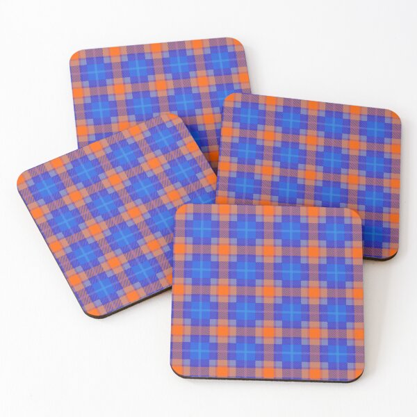 Item preview, Orange and blue checkered pattern. designed and sold by MirBer.