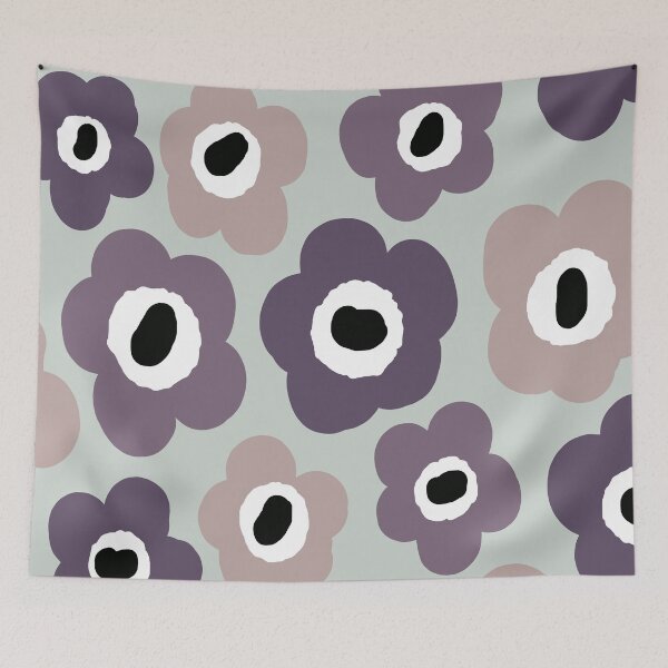 Item preview, Iconic Modern Scandinavian Garden in Gradient Purple designed and sold by Deutschic.
