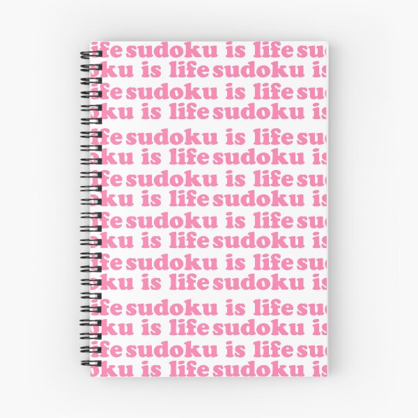 Item preview, Sudoku is Life | Pink Tiled Font 1 designed and sold by beanibooi.