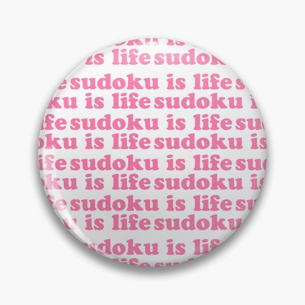 Item preview, Sudoku is Life | Pink Tiled Font 1 designed and sold by beanibooi.