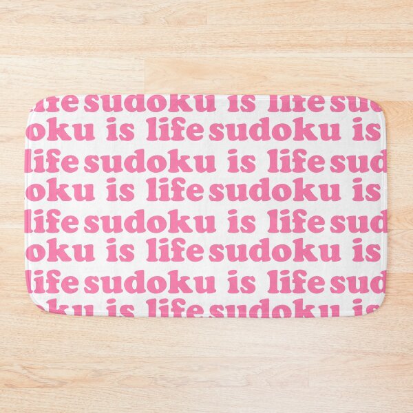 Item preview, Sudoku is Life | Pink Tiled Font 1 designed and sold by beanibooi.