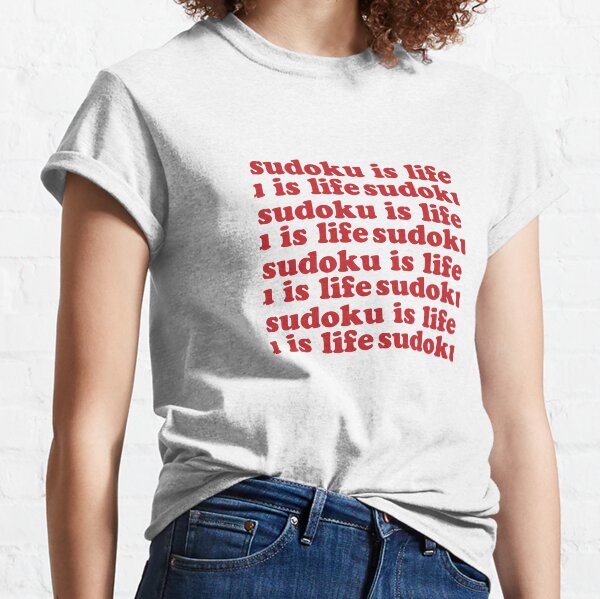 Item preview, Copy of Sudoku is Life | Red Tiled Font 1 designed and sold by beanibooi.