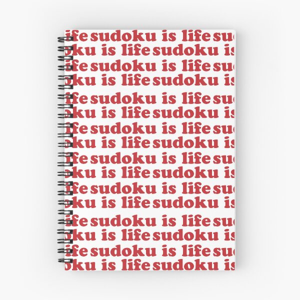Item preview, Copy of Sudoku is Life | Red Tiled Font 1 designed and sold by beanibooi.