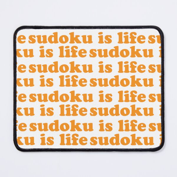 Item preview, Sudoku is Life | Orange Tiled Font 1 designed and sold by beanibooi.