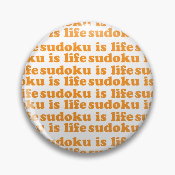 Item preview, Sudoku is Life | Orange Tiled Font 1 designed and sold by beanibooi.