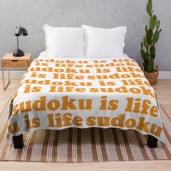 Item preview, Sudoku is Life | Orange Tiled Font 1 designed and sold by beanibooi.