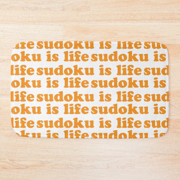 Item preview, Sudoku is Life | Orange Tiled Font 1 designed and sold by beanibooi.
