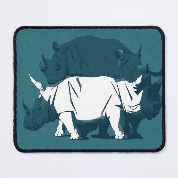 Artikelvorschau, Rhinoceros logo, geometric, vector, symmetrical, minimalism entworfen und verkauft von DrawItOnce.