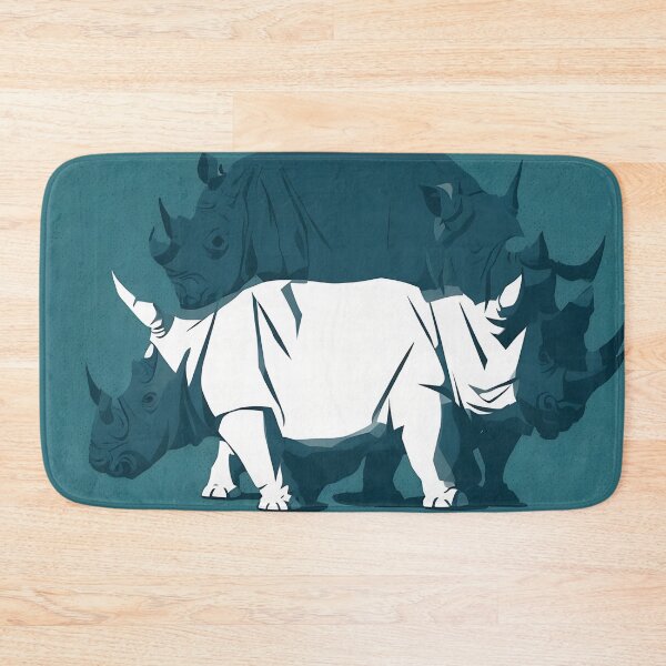 Artikelvorschau, Rhinoceros logo, geometric, vector, symmetrical, minimalism entworfen und verkauft von DrawItOnce.