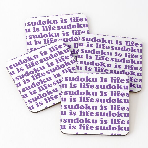 Item preview, Sudoku is Life | Purple Tiled Font 1 designed and sold by beanibooi.