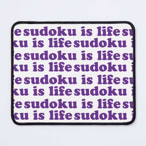 Item preview, Sudoku is Life | Purple Tiled Font 1 designed and sold by beanibooi.