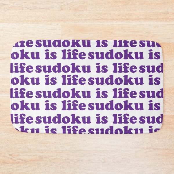 Item preview, Sudoku is Life | Purple Tiled Font 1 designed and sold by beanibooi.
