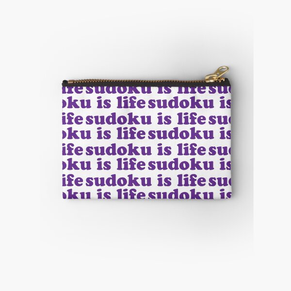 Item preview, Sudoku is Life | Purple Tiled Font 1 designed and sold by beanibooi.