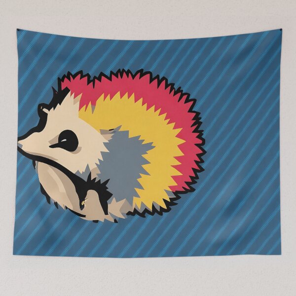 Item preview, Hedgehog logo, geometric, vector, symmetrical, minimalism designed and sold by DrawItOnce.