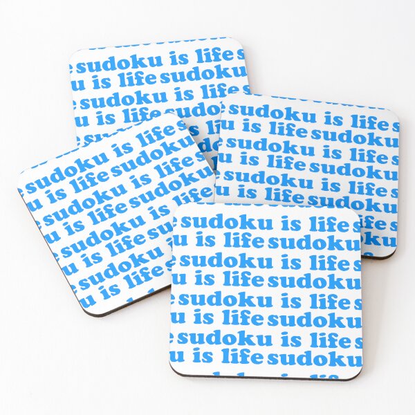 Item preview, Sudoku is Life | Blue Tiled Font 1 designed and sold by beanibooi.