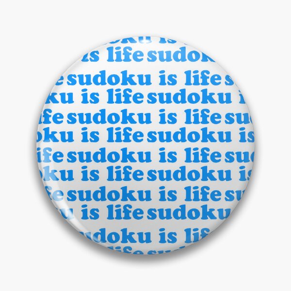 Item preview, Sudoku is Life | Blue Tiled Font 1 designed and sold by beanibooi.