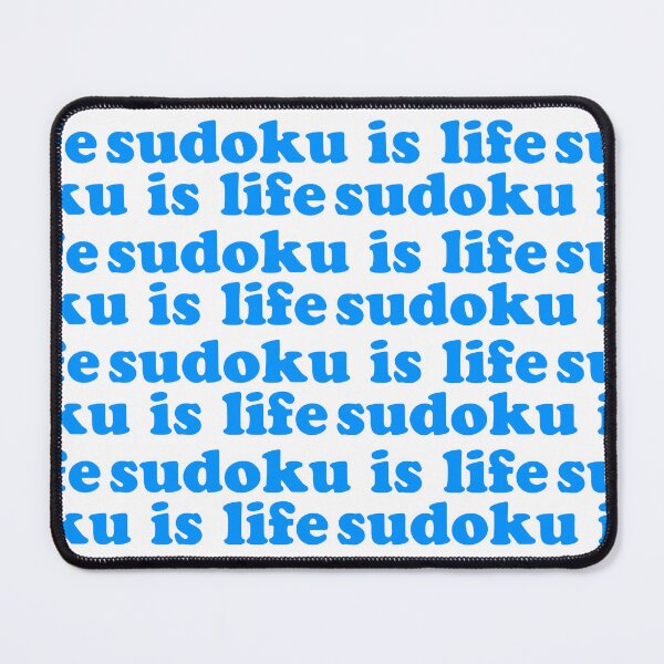 Item preview, Sudoku is Life | Blue Tiled Font 1 designed and sold by beanibooi.
