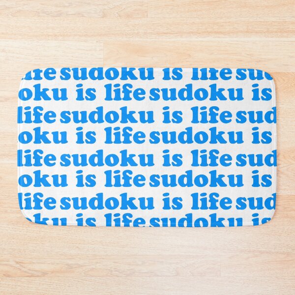 Item preview, Sudoku is Life | Blue Tiled Font 1 designed and sold by beanibooi.