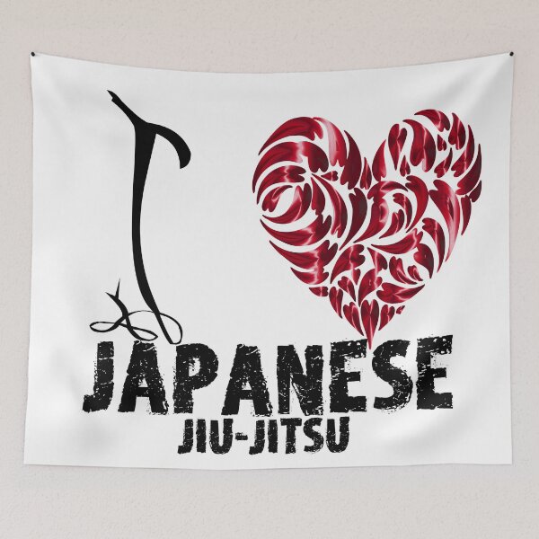 Item preview, Japanese Jiu-Jitsu T shirt Design I Love japanese Jiu Jitsu designed and sold by MartialArtsNerd.