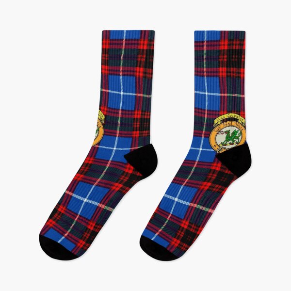 Aperçu de l'œuvre Tartan et écusson écossais Crichton créée et vendue par BagTown Clans.