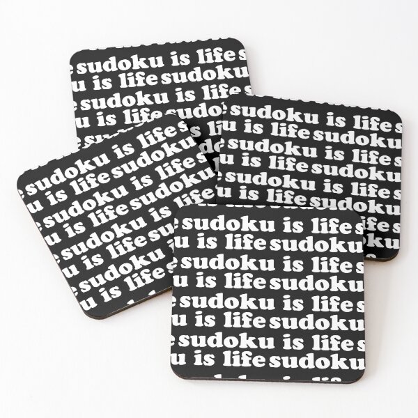 Item preview, Sudoku is Life | White Tiled Font 1 designed and sold by beanibooi.