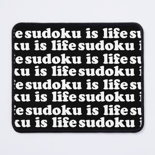 Item preview, Sudoku is Life | White Tiled Font 1 designed and sold by beanibooi.