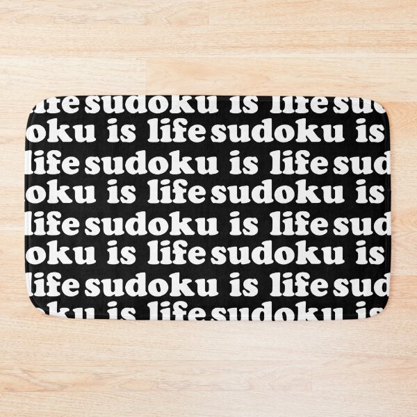 Item preview, Sudoku is Life | White Tiled Font 1 designed and sold by beanibooi.