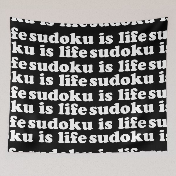 Item preview, Sudoku is Life | White Tiled Font 1 designed and sold by beanibooi.
