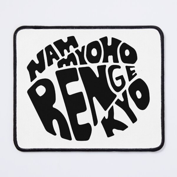 Item preview, Nam Myoho Renge Kyo Buddhist Mantra Black White designed and sold by wordznart.