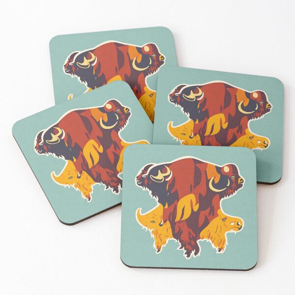 Item preview, Bison logo, geometric, vector, symmetrical, minimalism designed and sold by DrawItOnce.