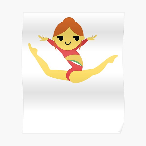 "Gymnastik Emoji" Poster von HippoEmo Redbubble