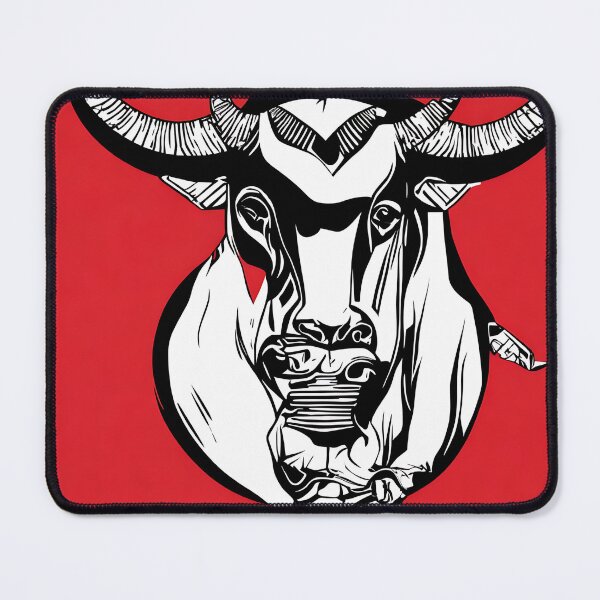 Item preview, Bull logo, geometric, vector, symmetrical, minimalism designed and sold by DrawItOnce.