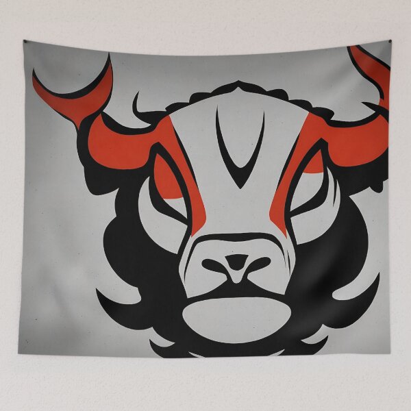 Artikelvorschau, Bull logo, geometric, vector, symmetrical, minimalism entworfen und verkauft von DrawItOnce.