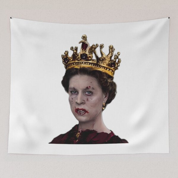 Item preview, Bloody Queen Wearing Royal Gold Jewels Crown   designed and sold by benedictflores2.