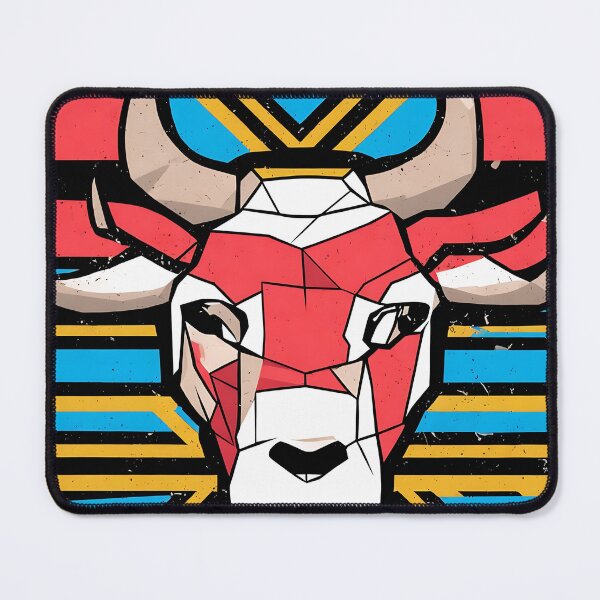 Item preview, Bull logo, geometric, vector, symmetrical, minimalism designed and sold by DrawItOnce.