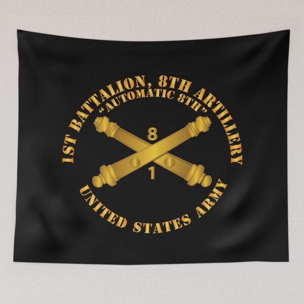 Item preview, Army - 1st Bn 8th Artillery - Automatic 8th w Br designed and sold by Military Insignia Products.