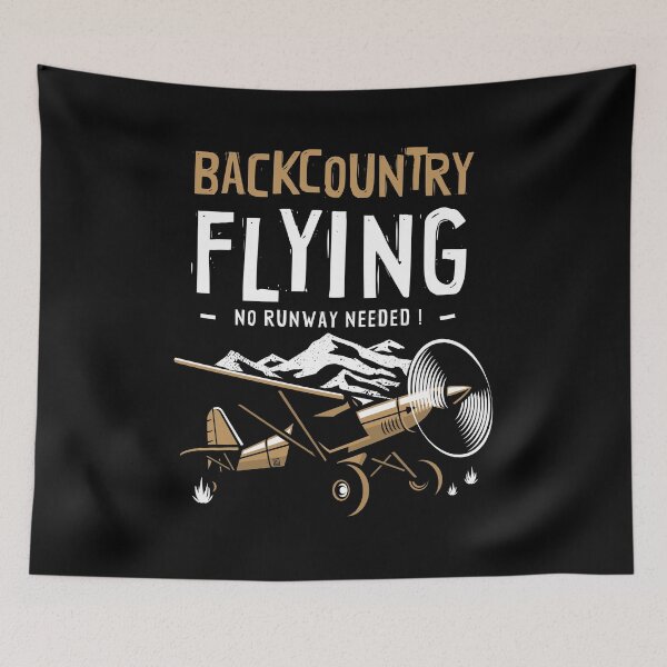 Item preview, STOL Bush Plane Pilot Backcountry Flying No Runway Needed designed and sold by Uppercase Tees.
