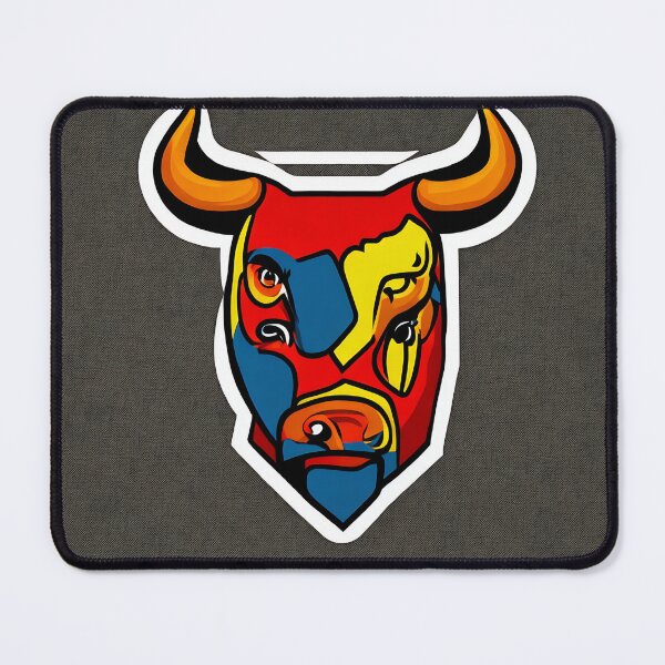 Item preview, Bull logo, geometric, vector, symmetrical, minimalism designed and sold by DrawItOnce.