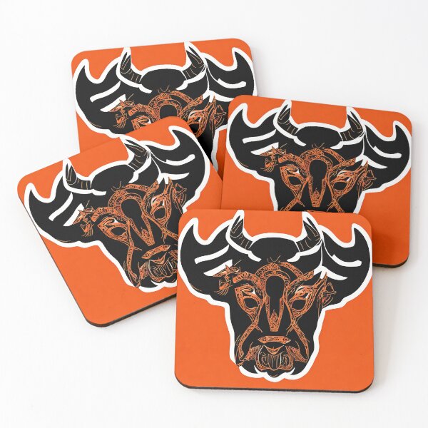 Item preview, Bull logo, geometric, vector, symmetrical, minimalism designed and sold by DrawItOnce.