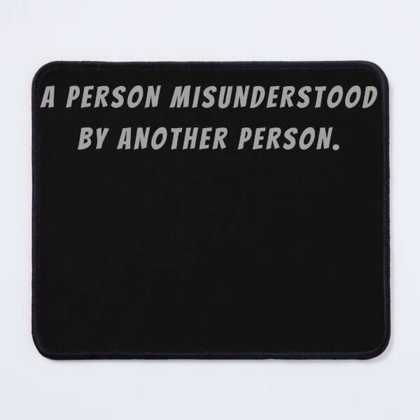 Item preview, A Person Misunderstood By Another Person - Small Subtitle Version designed and sold by SN-MI.