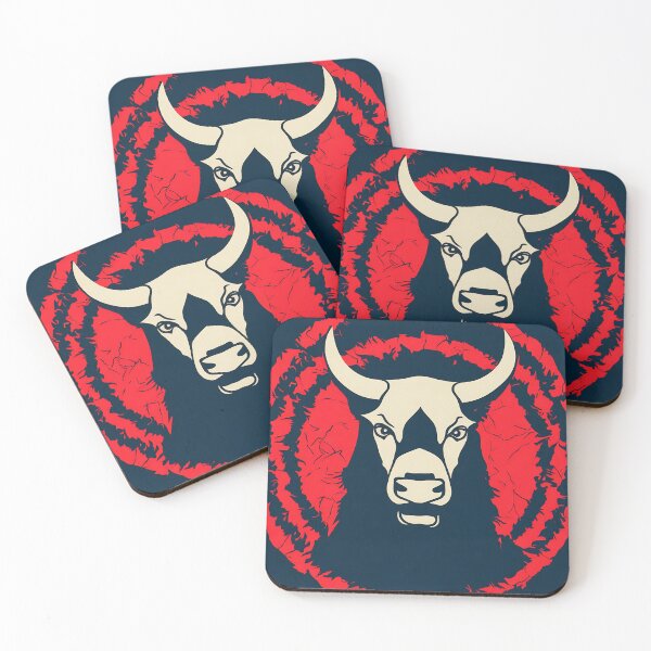 Item preview, Bull logo, geometric, vector, symmetrical, minimalism designed and sold by DrawItOnce.