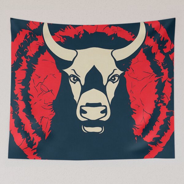 Item preview, Bull logo, geometric, vector, symmetrical, minimalism designed and sold by DrawItOnce.